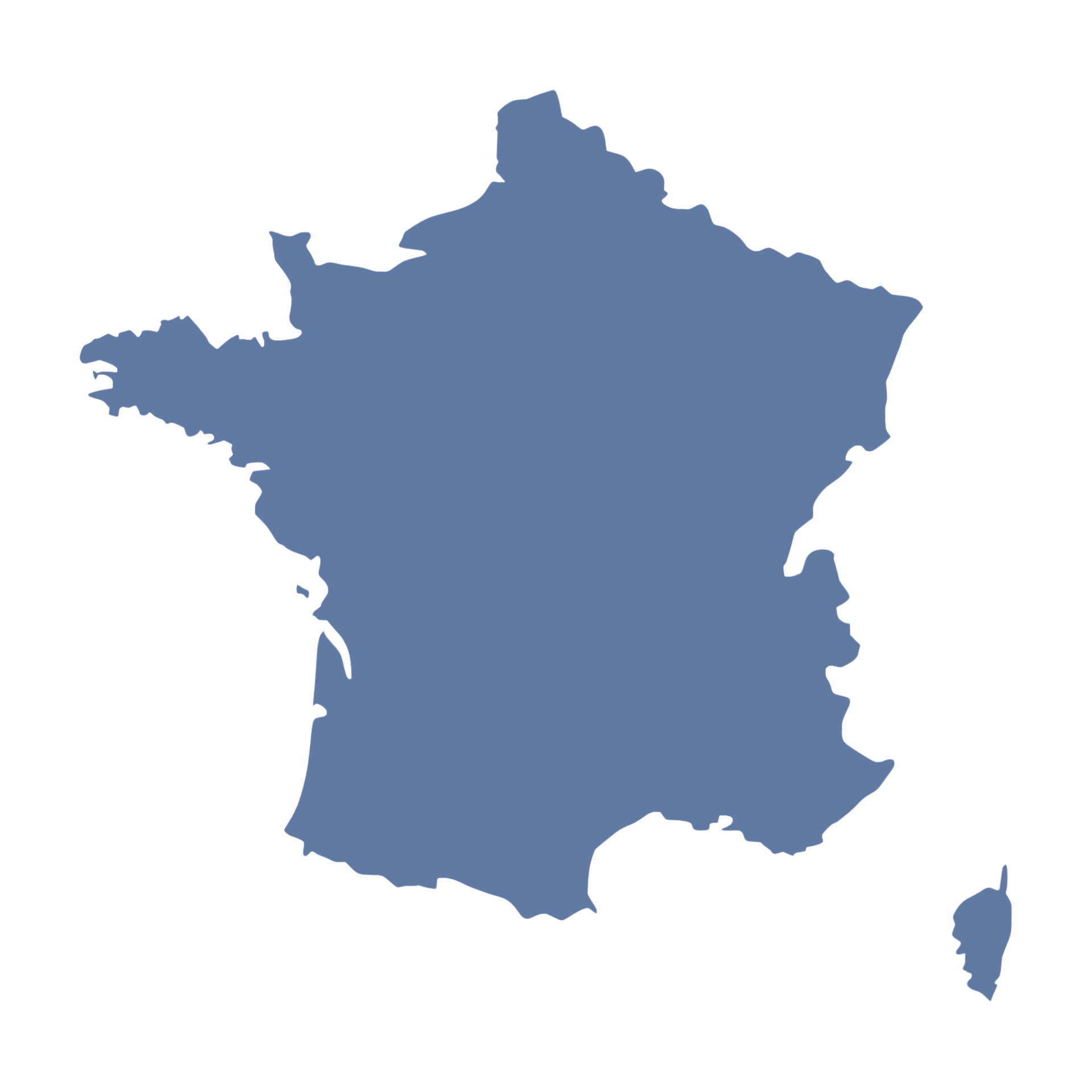 Carte de France - Bureaux Alecia